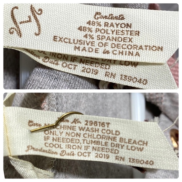 Matilda Jane Gotta Run Tunic Chic Gray Hoodie with Peach Tone Drawstrings Sz 2X - Picture 17 of 17